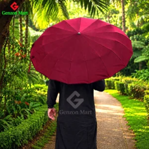 Premium 16-Rib StrongGuard Umbrella - Maroon